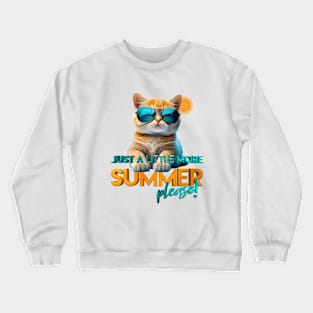 Summer Cat Crewneck Sweatshirt